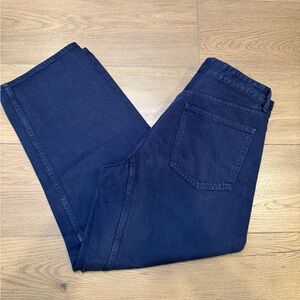 Madewell Barrel Leg Pant - Navy. Size 28
